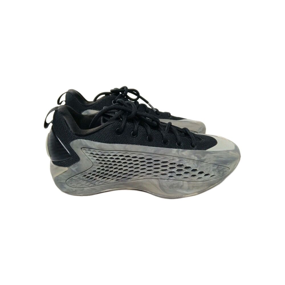 Adidas Shoes Mens Size 6.5 A.E. 1 J Low Anthony Edwards  Black-Gray JI4074 - Picture 3 of 10